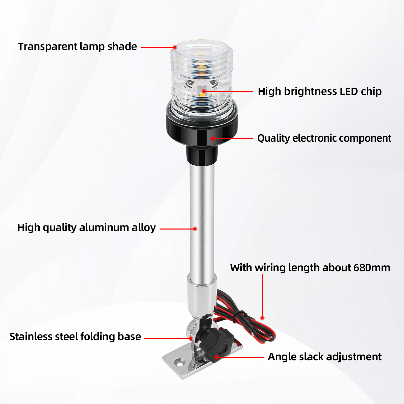 Navigation Light 12inch Marine - Fishing Boat Navigation Light 评论和价格